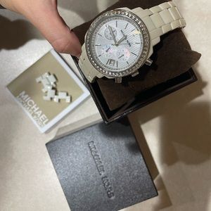 White Michael Kors watch